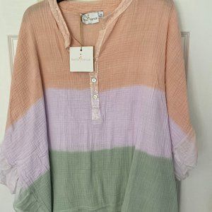 NEW/NWOT Belle France Blouse from Italy, NWOT, Size S/M
